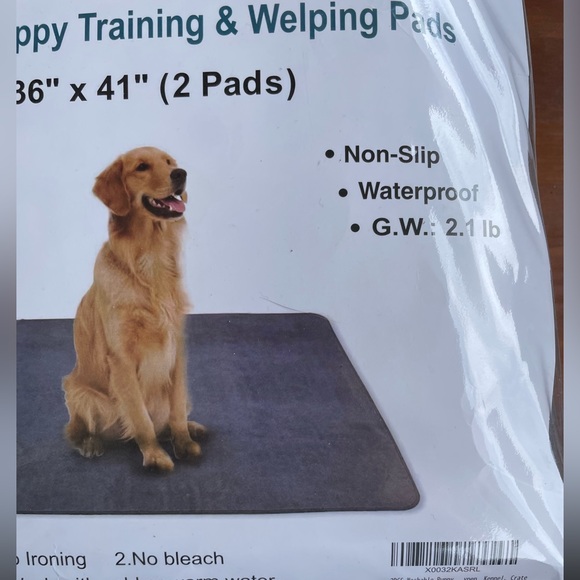 NIB Eco Friendly 2 Reusable Washable Dog Training Peepee Pads Waterp… - Picture 5 of 8
